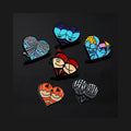 Curse of the Colorful Hearts Enamel Pin Set