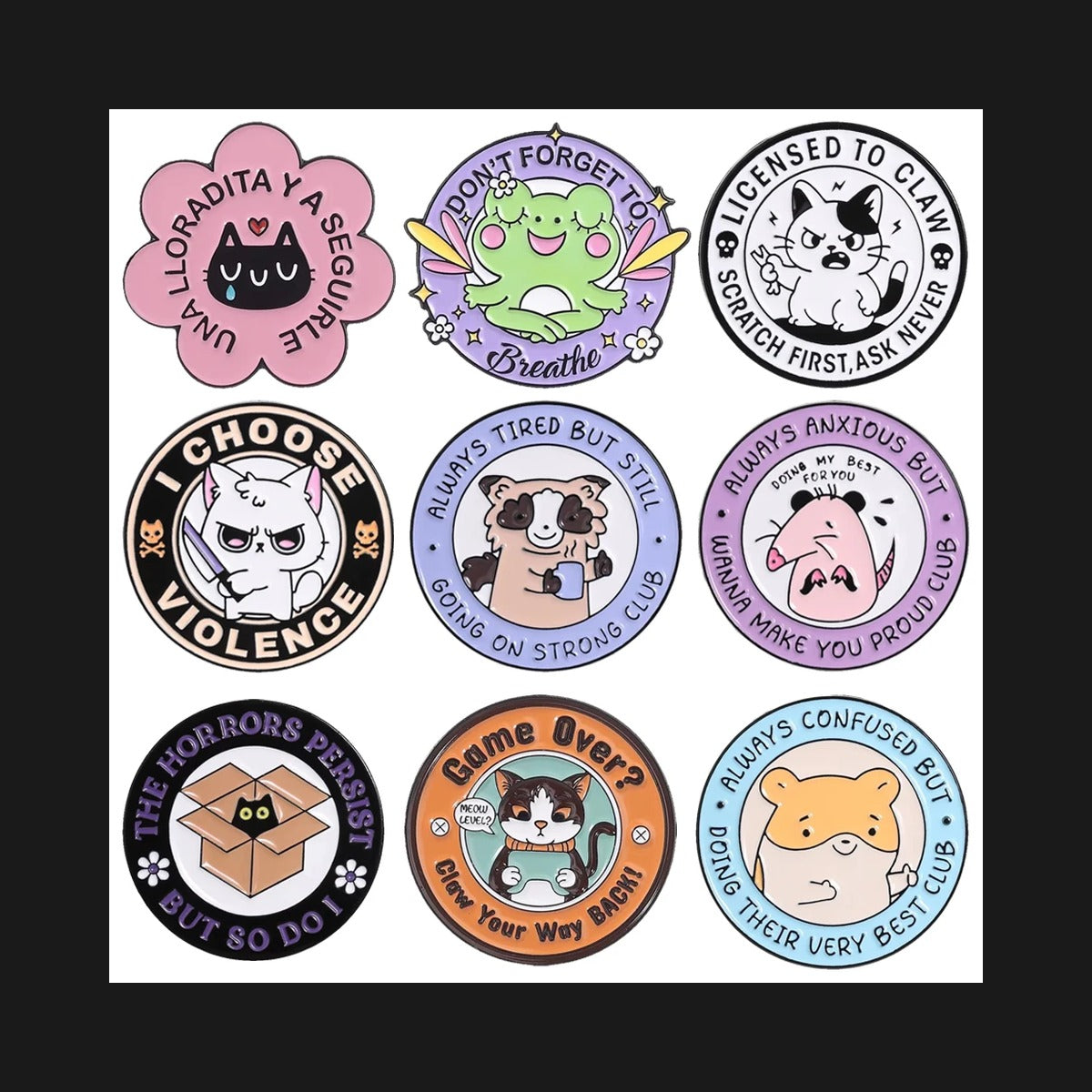 Eerie Creature Sticker Pack
