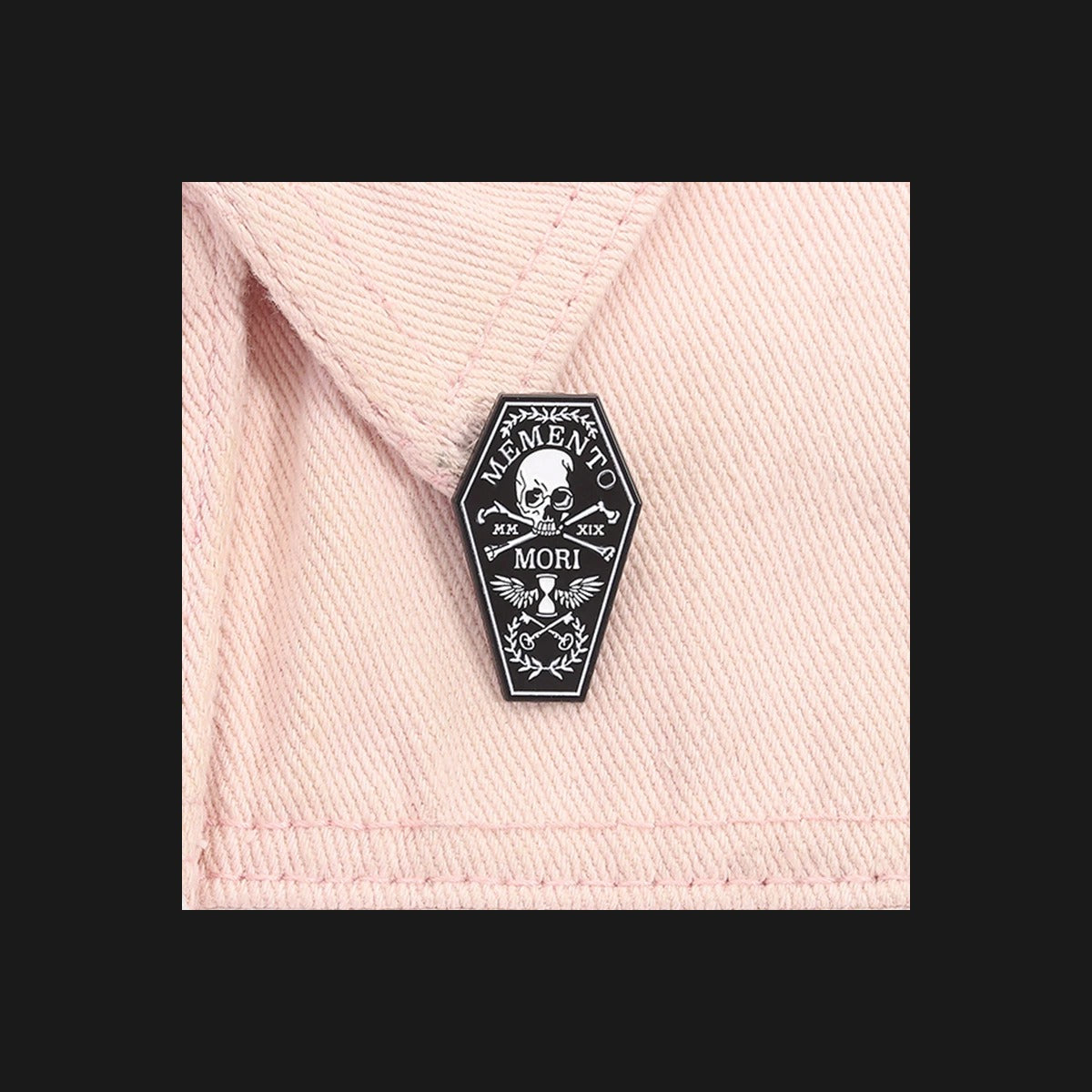 Memento Mori Coffin Enamel Pin