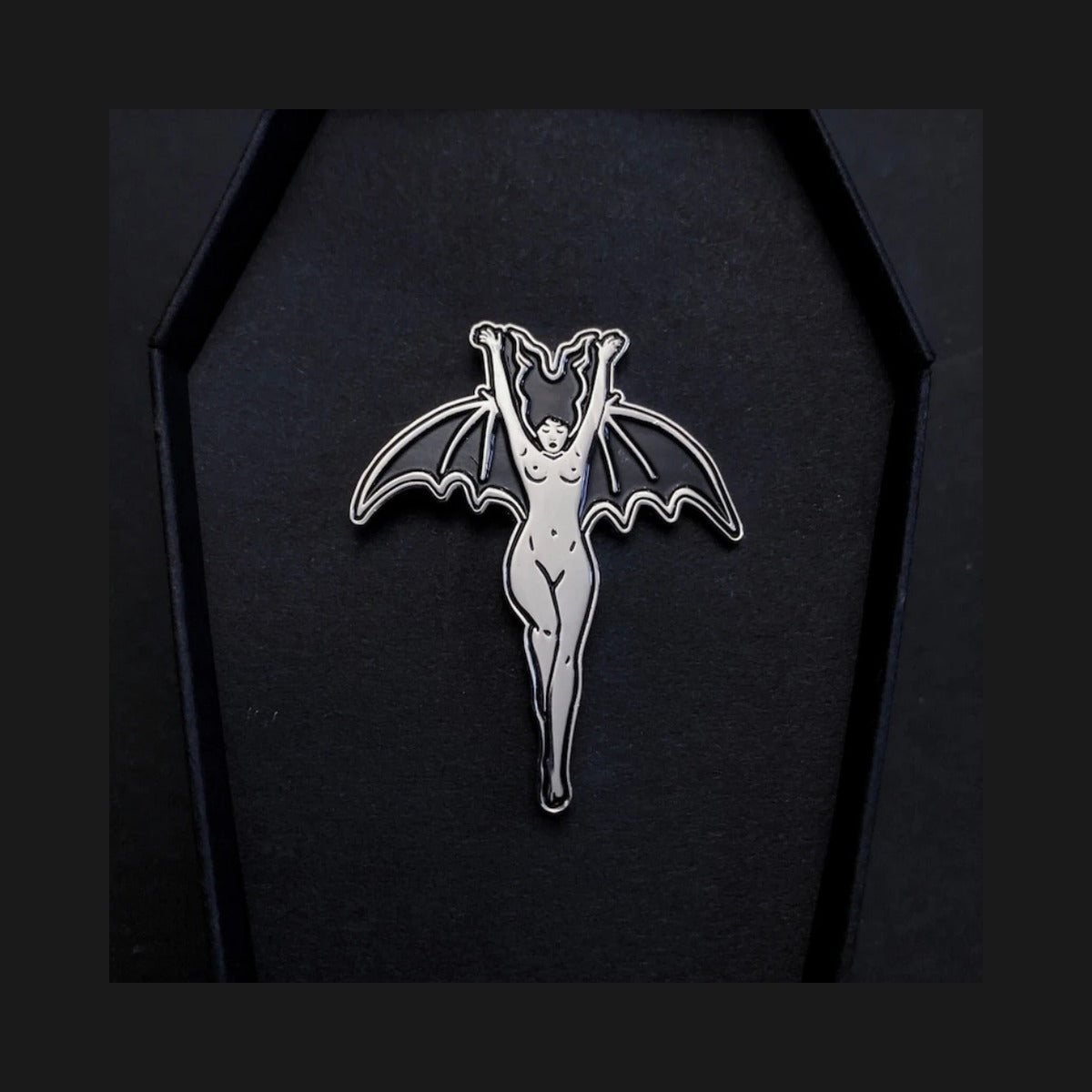 Bat-Winged Nymph Enamel Pin