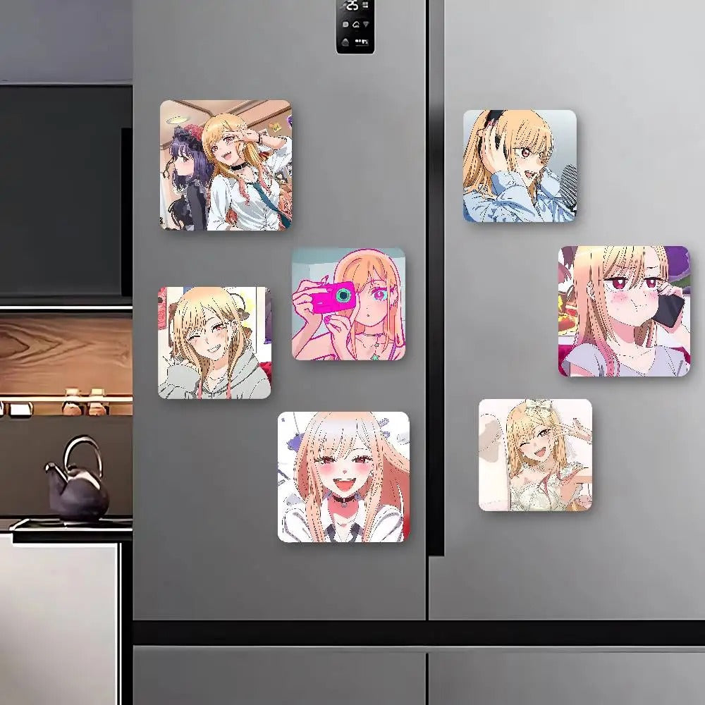Anime Character Magnet Set - Cute Kawaii Designs