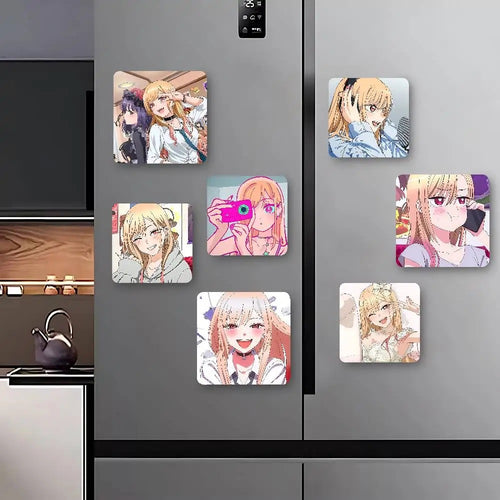 Anime Character Magnet Set - Cute Kawaii Designs