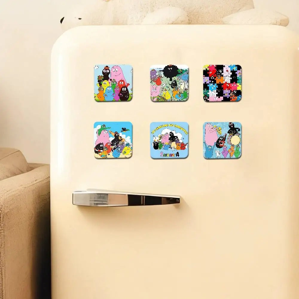 Cute Character Magnet Set with Colorful Designs