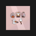Charming Cursed Ghost Enamel Pin Set