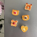 Kawaii Animal Toast Magnets Set