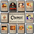 One Piece Wanted Character Magnet Set