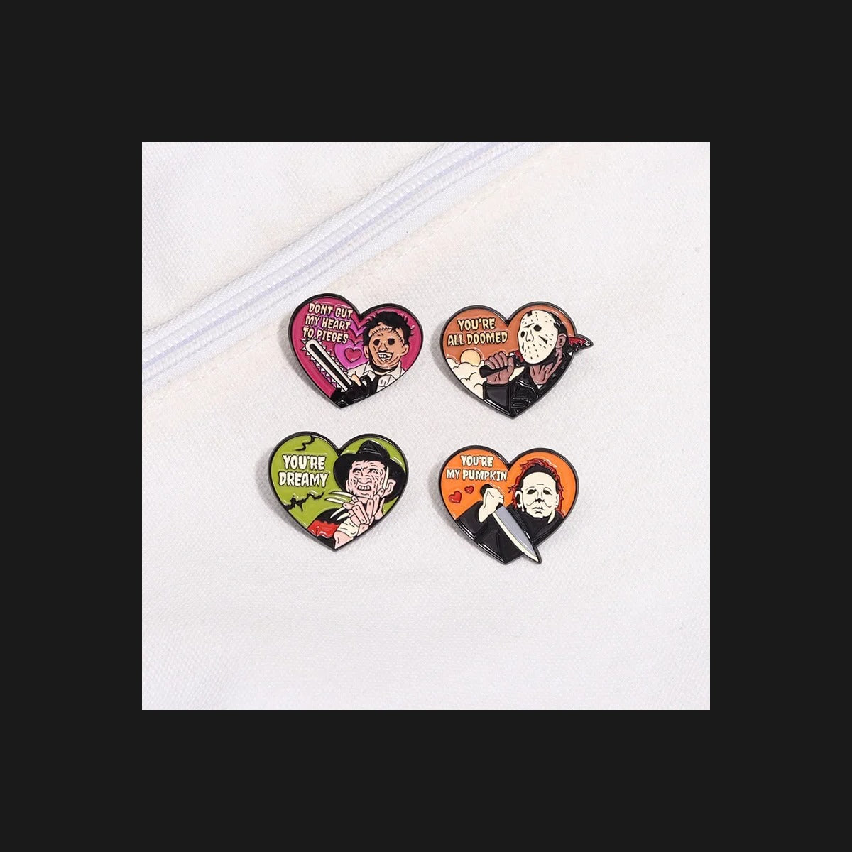 Heartbreaker Horror Enamel Pin Set