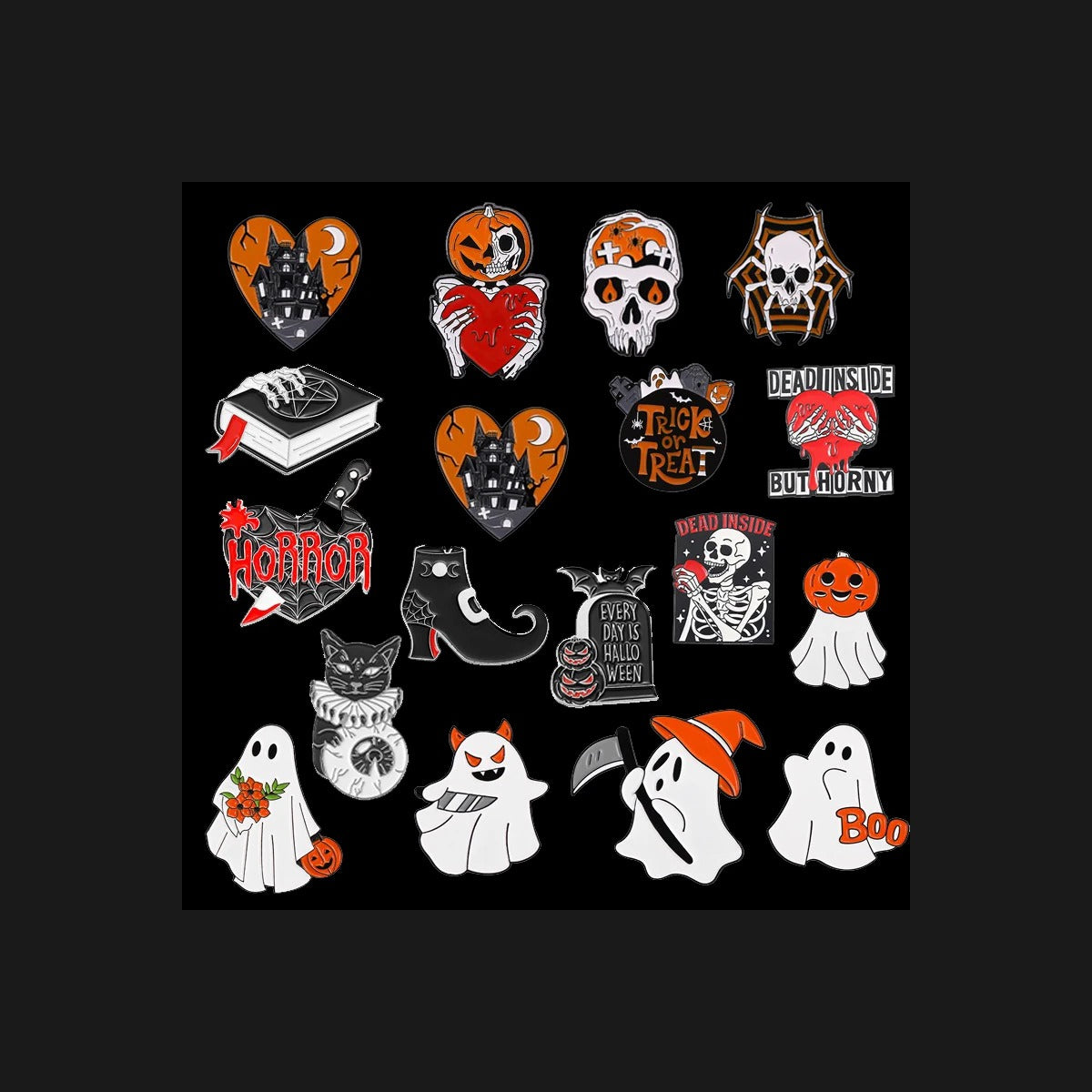 Creepy Ghosts and Ghouls Sticker Pack
