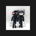 Creepy Twin Dolls with Eerie Expressions