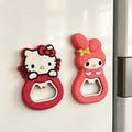 Sanrio Character Fridge Magnets Set - Hello Kitty & My Melody