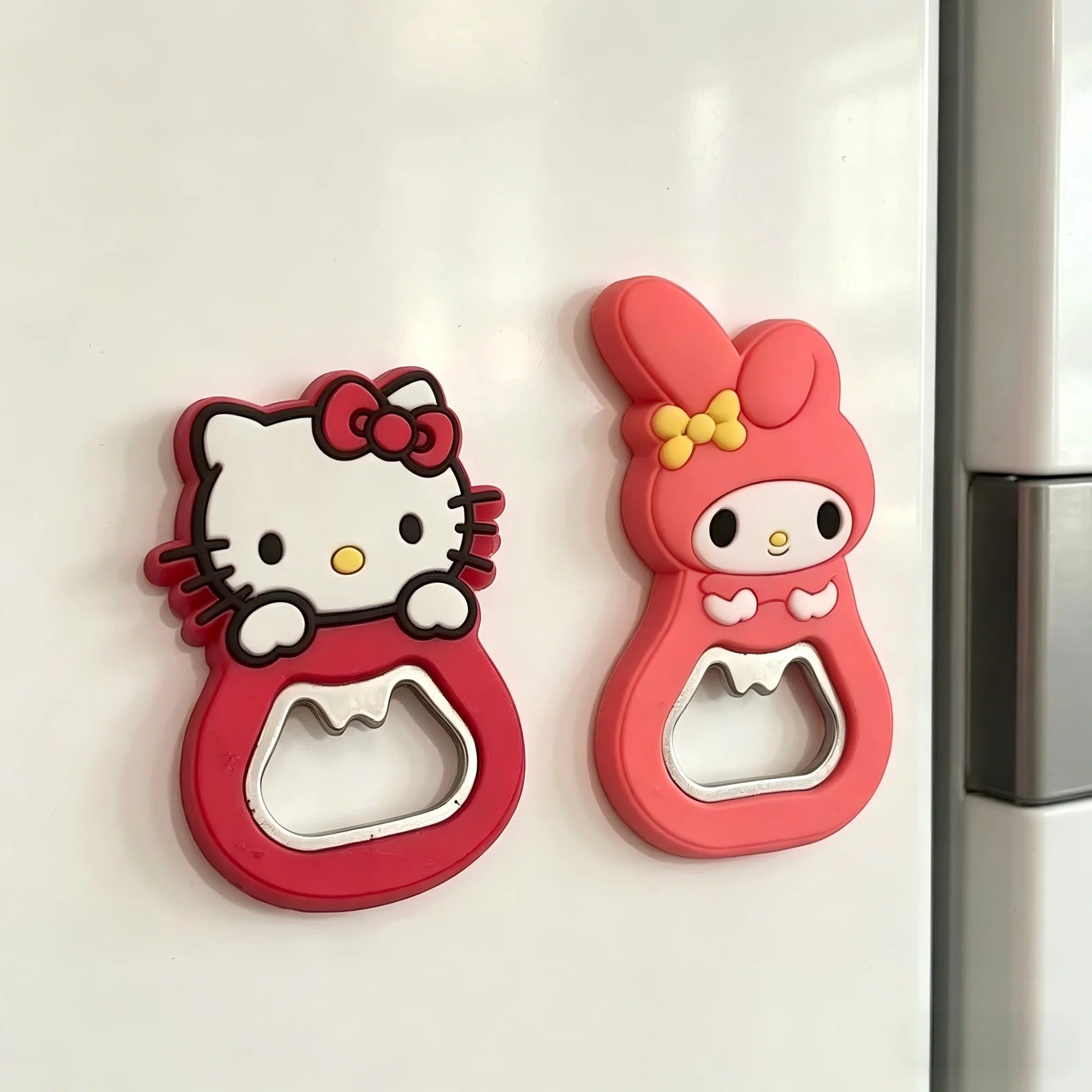 Sanrio Character Fridge Magnets Set - Hello Kitty & My Melody