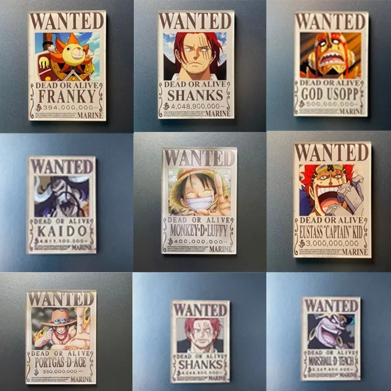 One Piece Wanted Poster Mini Figure Collection