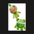 Eerie Green Plush Monster Doll and Coin Purse Set