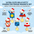 Hello Kitty Character Fridge Magnets Set - 5 Designs