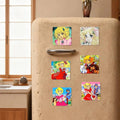 Anime Character Fridge Magnets Set