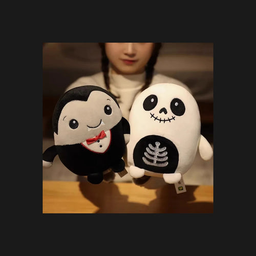 Charming Little Ghost and Skeleton Plush Toys