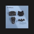 Eerie Gothic Enamel Pin Set for the Darkly Inclined