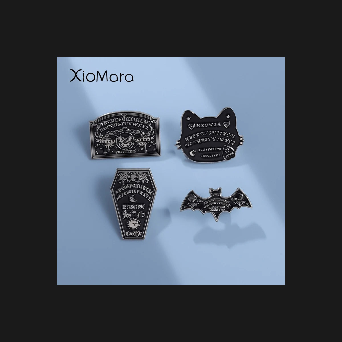 Eerie Gothic Enamel Pin Set for the Darkly Inclined