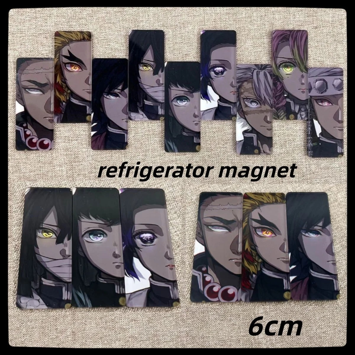 Anime Character Refrigerator Magnet Set