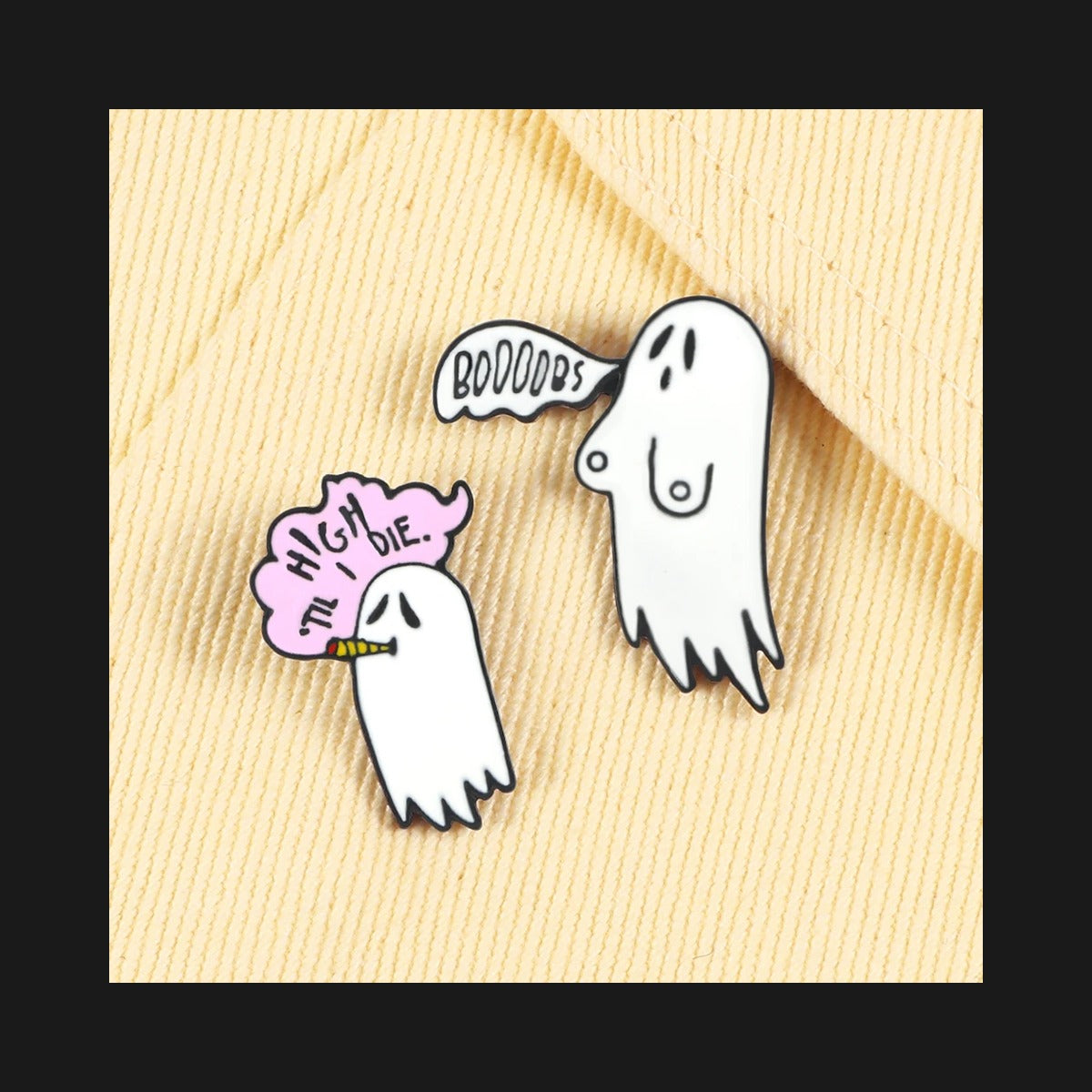 Cursed Ghostly Companions Enamel Pins
