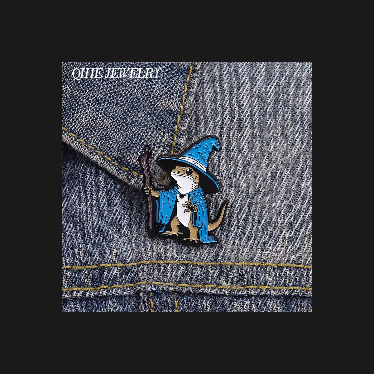 Wizardly Lizard Enamel Pin