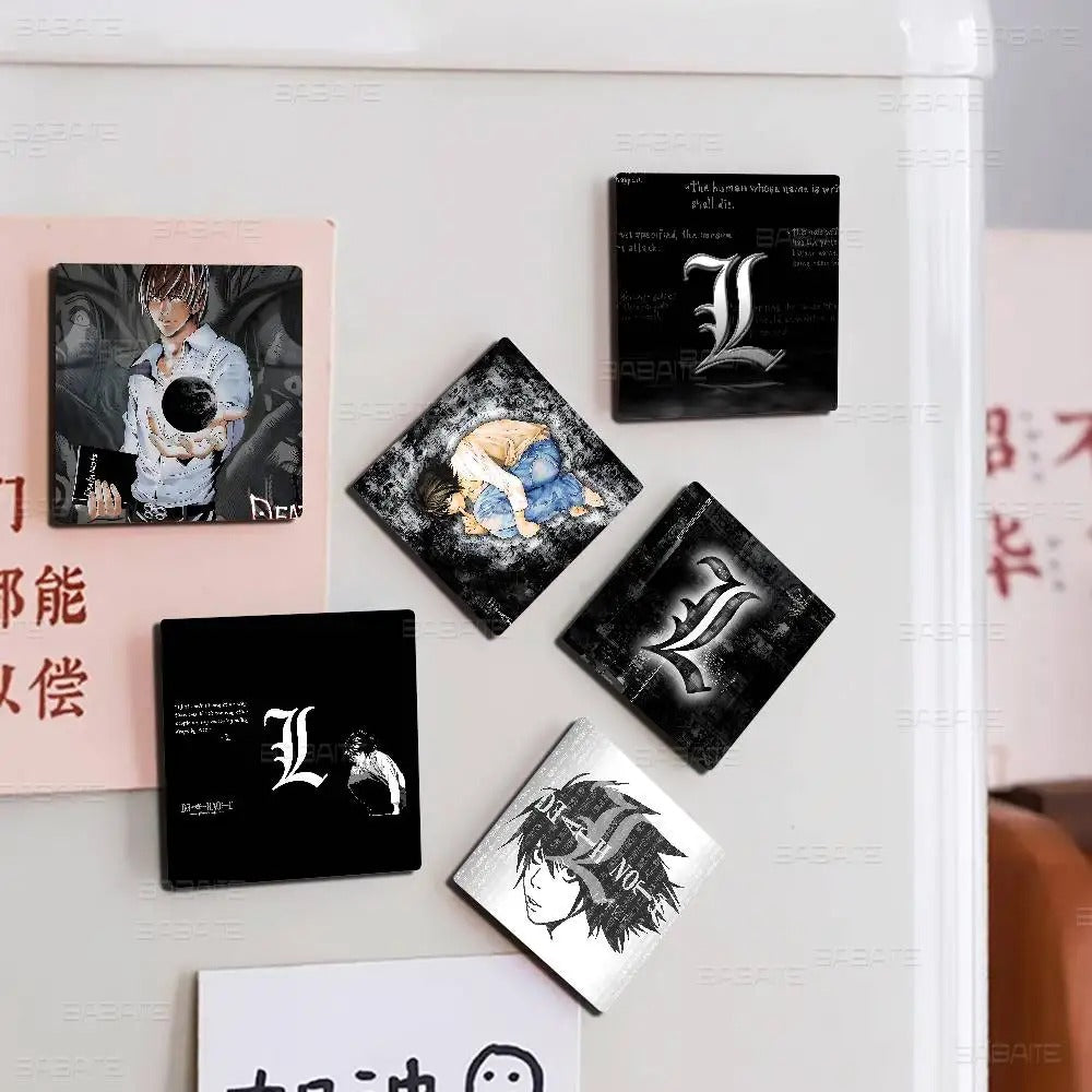 Anime L Character Fridge Magnet Set